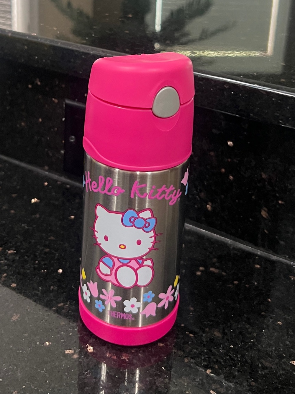 Thermos Hello Kitty Hot Pink & Stainless Tumbler Great For Tea, Coffee or Soup
